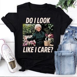 Golden Girls Do I Look Like I Care Raglan Baseball Tee T-Shirt